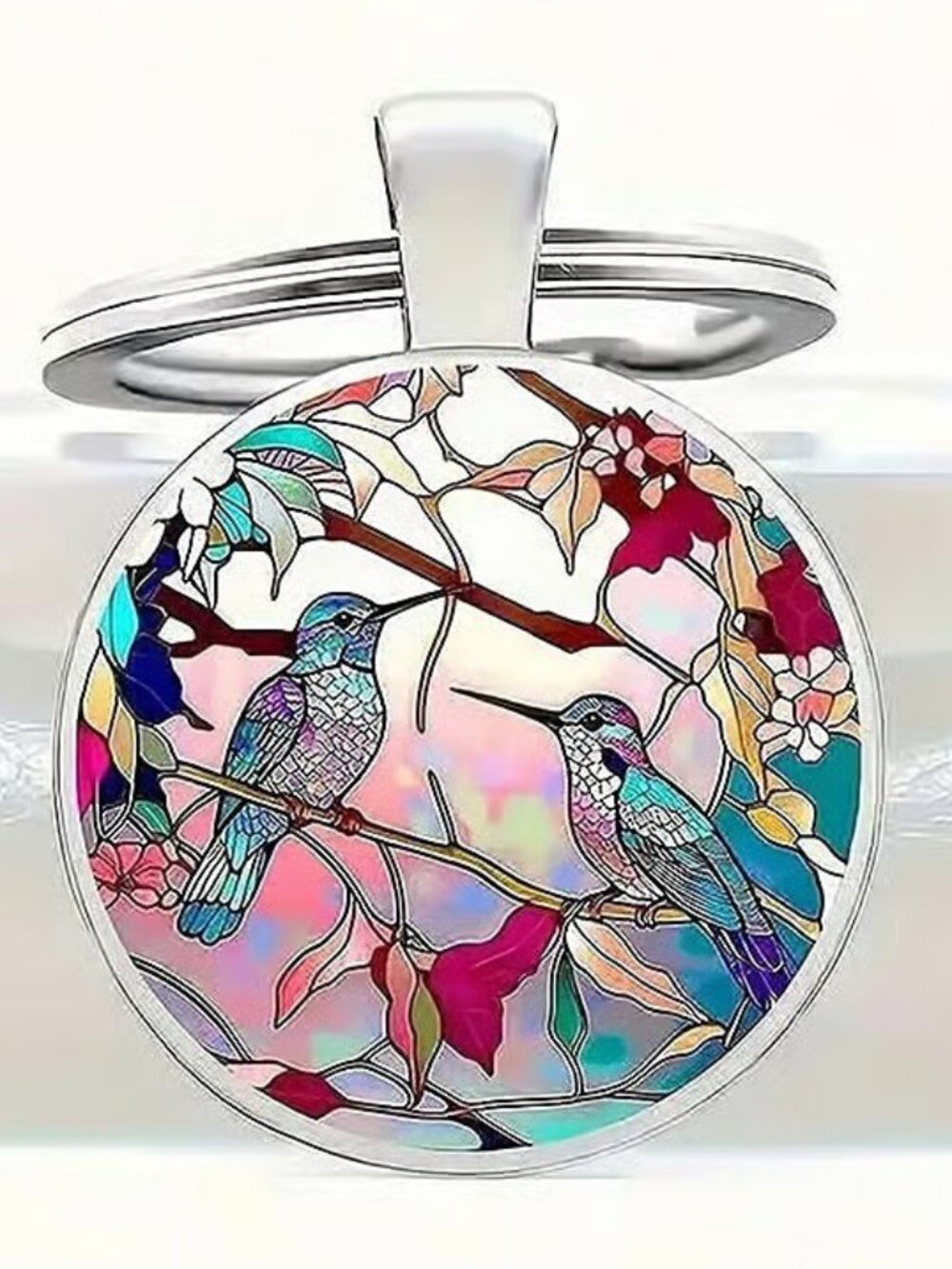 Stainless Steel HUMMINGBIRD Keyring Keychain Accessory